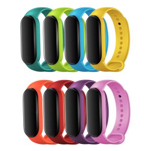 Zestaw: 8x opaska Classic Silicone do smartband'a Xiaomi Mi Band 5 / 6 / 7