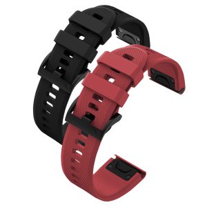 Zestaw: 2x pasek Classic Silicone do smartwatch'a Garmin Fenix 5S 6S 7S 8 Plus Pro Solar QuickFit