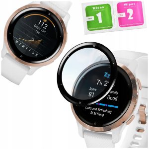 Szkło hybrydowe 5D ochronne do Garmin Venu 2s do smartwatcha zegarka ramka