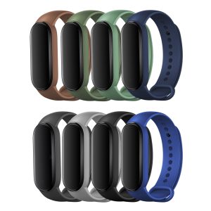 Zestaw: 8x opaska Classic Silicone do smartband'a Xiaomi Mi Band 5 / 6 / 7