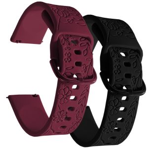 Zestaw: 2x pasek Blossom do Samsung Galaxy Watch 4 5 6 40mm 42mm 46mm Classic Pro