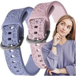 Zestaw: 2x pasek Blossom do smartwatch'a Garmin Venu SQ 2 3 Music Forerunner 55 245 645