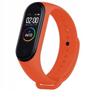 Opaska / pasek Classic Silicone do smartband'a Xiaomi Mi Band 3 / 4 (Pomarańczowy)
