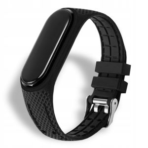 Opaska / pasek Sport do smartband'a Xiaomi Mi Band 3 / 4 (Czarny)