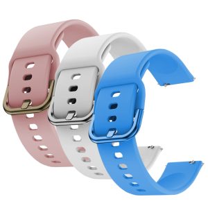 Zestaw: 3x pasek Classic Silicone do smartwatch'a Amazfit GTS 2 2e 3 4 Mini BIP 3 U Pro Lite S GTR 42 mm