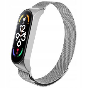 Opaska / pasek Magnetic do smartband'a Xiaomi Mi Band 7 (Srebrny)
