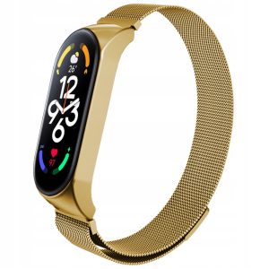 Opaska / pasek Magnetic do smartband'a Xiaomi Mi Band 7 (Złoty)