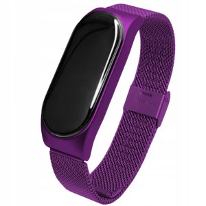 Opaska Solid Steel do smartband'a Xiaomi Mi Band 7  (Amarant)