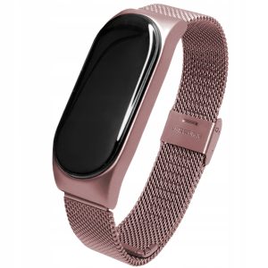 Opaska Solid Steel do smartband'a Xiaomi Mi Band 7 (Różowy)