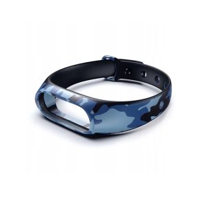 Opaska / pasek Classic Silicone do smartband'a Xiaomi Mi Band 3 / 4 (Niebieski moro)