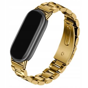 Pasek Royal Steel do smartband'a Xiaomi Mi Band 8 / 9 / 10 (Złoty)