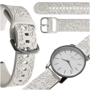 Pasek Blossom do smartwatch'a Devill Bianka 42mm smartwatch  (Kremowy)