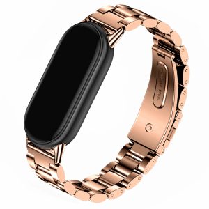 Pasek Royal Steel do smartband'a Xiaomi Mi Band 8 / 9 / 10 (Różowo-złoty)