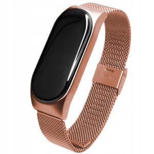 Opaska Solid Steel do smartband'a Xiaomi Mi Band 7 (Różowo-złoty)
