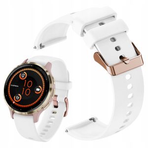 Pasek Classic Silicone do smartwatch'a Garmin Venu 2S (Biały)