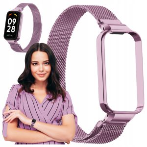 Pasek Magnetic do smartband'a Xiaomi Mi Band 8 Active / Redmi Smart Band 2 (Różowy)