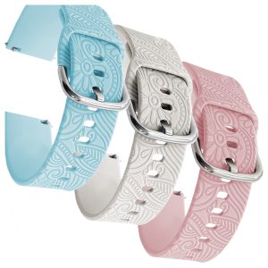 Zestaw: 3x pasek Floral do smartwatch'a Garmin Venu SQ 2 3 Music Plus Forerunner 245 645