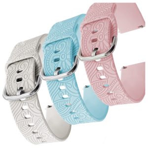 Zestaw: 3x pasek Floral do smartwatch'a Amazfit GTS 2 3 4 2e mini gtr bip s lite