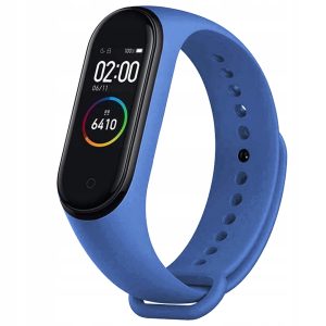 Opaska / pasek Classic Silicone do smartband'a Xiaomi Mi Band 3 / 4 (Lawendowo-niebieski)
