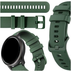 Pasek Active do smartwatch'a Amazfit GTS 2 2e 3 4 Mini BIP U Pro Lite Gtr 42 mm (Zielony)
