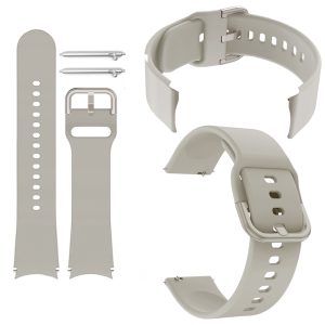 Pasek Classic Silicone do smartwach'a Garmin Forerunner 255S 265S Venu 2S 3S Vivomove Vivoactive 4S (Kremowy)