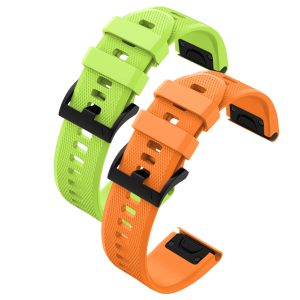Zestaw: 2x pasek Classic Silicone do smartwatch'a Garmin Fenix 5S 6S 7S 8 Plus Pro Solar QuickFit