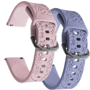 Zestaw: 2x pasek Blossom do Samsung Galaxy Watch 4 5 6 40mm 42mm 46mm Classic Pro