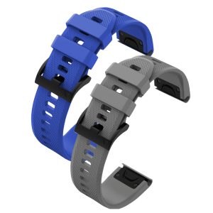 Zestaw: 2x pasek Classic Silicone do smartwatch'a Garmin Fenix 5S 6S 7S 8 Plus Pro Solar QuickFit