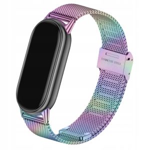 Pasek / bransoleta Solid Steel do smartband'a Xiaomi Mi Band 8 / 9 / 10 (Wielokolorowy)