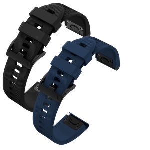 Zestaw: 2x pasek Classic Silicone do smartwatch'a Garmin Fenix 5S 6S 7S 8 Plus Pro Solar QuickFit