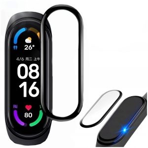Szkło hybrydowe szybka do opaski xiaomi mi band 6 wytrzymałe solidne mocne