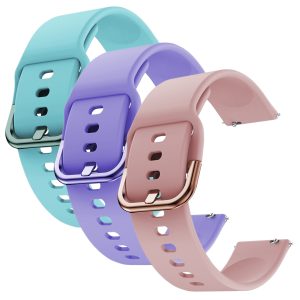 Zestaw: 3x pasek Classic Silicone do smartwatch'a Amazfit GTS 2 2e 3 4 Mini BIP 3 U Pro Lite S GTR 42 mm