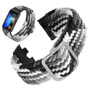 Pasek Cloth with clasp do smartband'a Huawei Band 7 (Białoczarny)