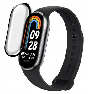 SZKŁO HYBRYDOWE SZYBKA OCHRONNA do OPASKI XIAOMI MI BAND 8 i MI BAND 9