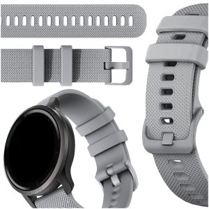 Pasek Active do smartwatch'a Amazfit GTS 2 2e 3 4 Mini BIP U Pro Lite Gtr 42 mm (Szary)