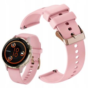 Pasek Classic Silicone do smartwatch'a Garmin Venu 2S (Różowy)