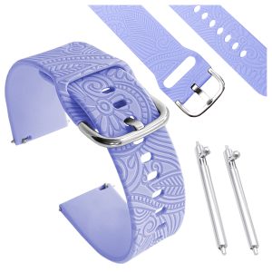 Pasek Floral do smartwatch'a Garmin Venu SQ 2 3 Music Plus Forerunner 55 245 645 (Lawendowy)