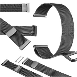 Pasek Magnetic do smartwatch'a Amazfit BIP s lite u pro GTS active 2 3 4 xiaomi mibro air (Szary)