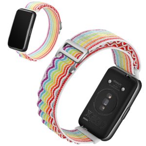 Pasek Nylon do smartband'a Huawei Band 8 / 9 / 10 (Wielokolorowy)