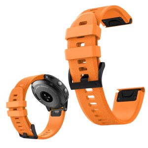 Pasek QuickFit Classic Silicone do smartwatch'a do Garmin Fenix 6s Solar / 7s Solar Pro / 8 AMOLED (Pomarańczowy)