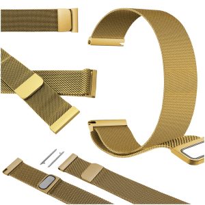 Pasek Magnetic do smartwatch'a Amazfit BIP s lite u pro GTS active 2 3 4 xiaomi mibro air (Złoty)