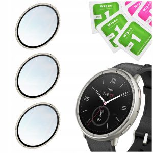 Zestaw: 3x szkło hybrydowe 5D do Amazfit Active 2 / 2 Black Sport / NFC