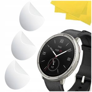 Zestaw: 3x folia ochronna do Amazfit Active 2 / 2 Black Sport / NFC