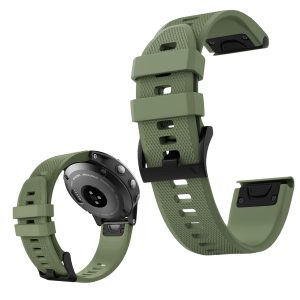 Pasek QuickFit Classic Silicone do smartwatch'a do Garmin Fenix 6s Solar / 7s Solar Pro / 8 AMOLED (Khaki)