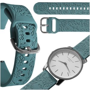 Pasek Blossom do smartwatch'a Samsung Galaxy Watch 4 5 6 40mm 42mm 46mm Classic Pro (Zielony)