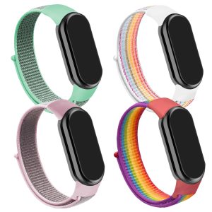 Zestaw: 4x pasek Nylon do smartband'a Xiaomi Mi Band 8 / 9 / 10