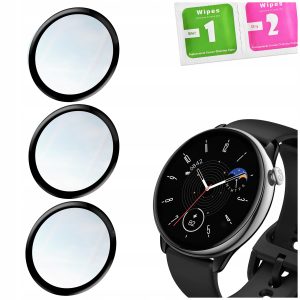 Zestaw: 3x szkło hybrydowe 5D do Amazfit GTR Mini do zegarka smartwatcha