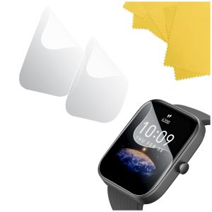 Zestaw: 2x folia ochronna do Amazfit BIP 3 Pro do smartwatcha zegarka