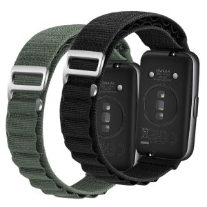 Zestaw: 2x pasek Nylon do smartband'a Huawei Band 8 / 9 / 10