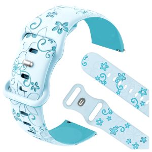 Pasek Bloom do smartwatch'a Samsung Galaxy Watch 4 5 6 7 FE Classic Pro 40 42 44 mm (Niebieski)